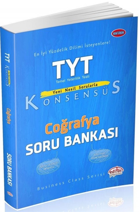 Editör Yayınevi TYT Konsensüs Coğrafya Soru Bankası