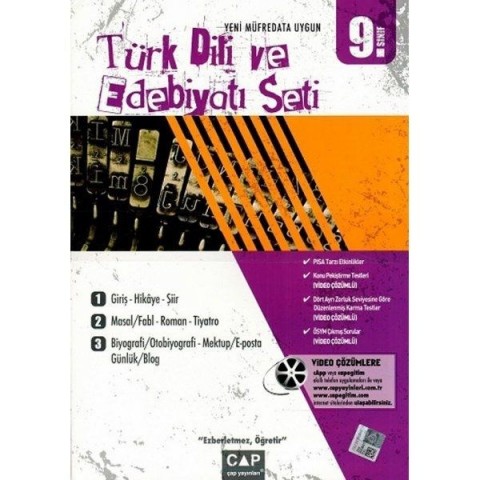 Çap 9. Sınıf Türk Dili ve Edebiyatı Seti