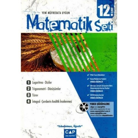 Çap Yayınları 12. Sınıf Matematik Seti Anadolu Lisesi Video Çözümlü