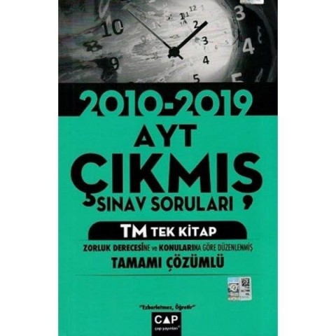 Çap Yayınları AYT TM Tek Kitap Tamamı Çözümlü Çıkmış Sınav Soruları
