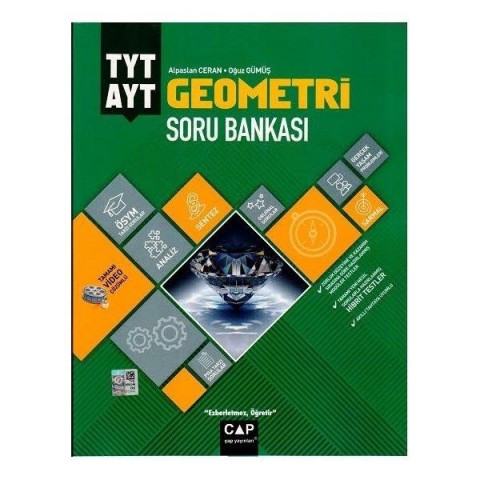 Çap Yayınları YKS TYT AYT Geometri Soru Bankası Video Çözümlü
