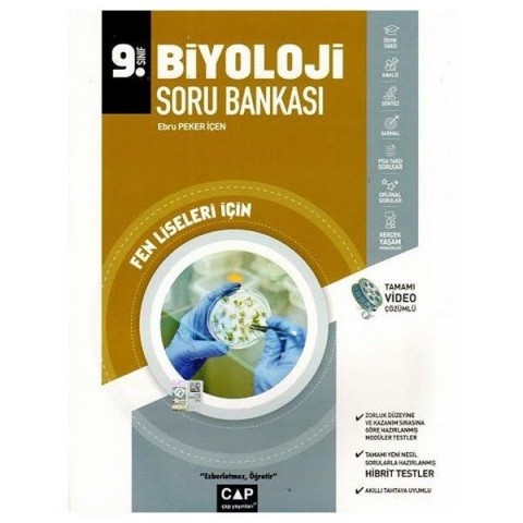 Çap Yayınları 9. Sınıf Fen Lisesi Biyoloji Soru Bankası