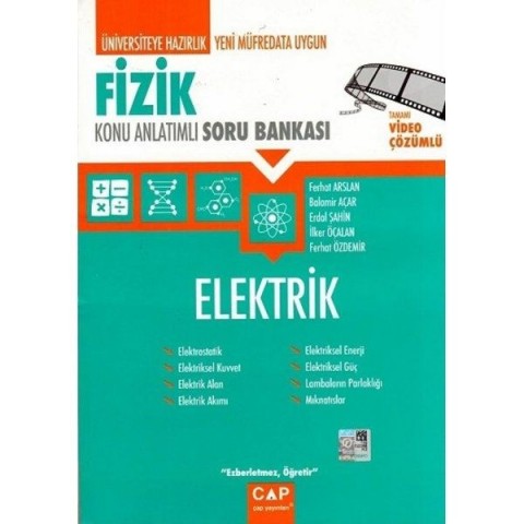 Çap Yayınları Üniversiteye Hazırlık Fizik Elektrik Konu Anlatımlı Soru Bankası