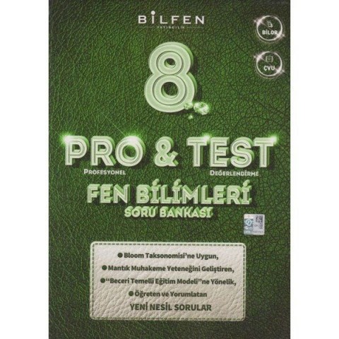 Bilfen Yayıncılık Bilfen 8. Sınıf ProTest Fen Bilimleri Soru Bankası