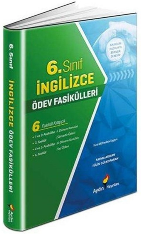 Aydın Yayınları Ortaokul 6. Sınıf İngilizce Ödev Fasikülleri
