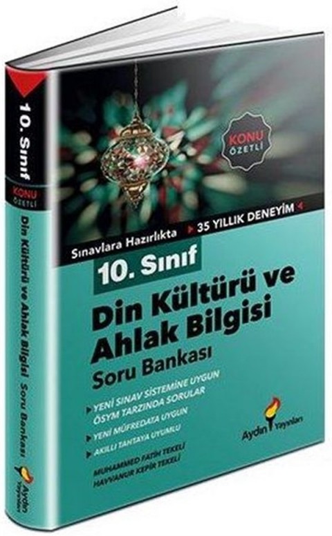 Aydın Yayınları 10. Sınıf Din Kültürü ve Ahlak Bilgisi Konu Özetli Soru Bankası
