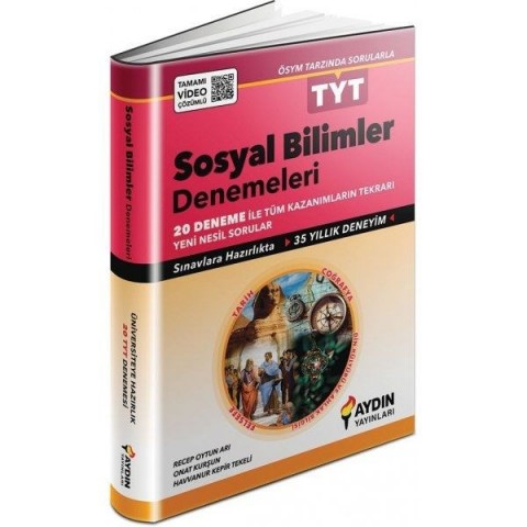 Aydın Yayınları TYT Sosyal Bilimler 20 Deneme
