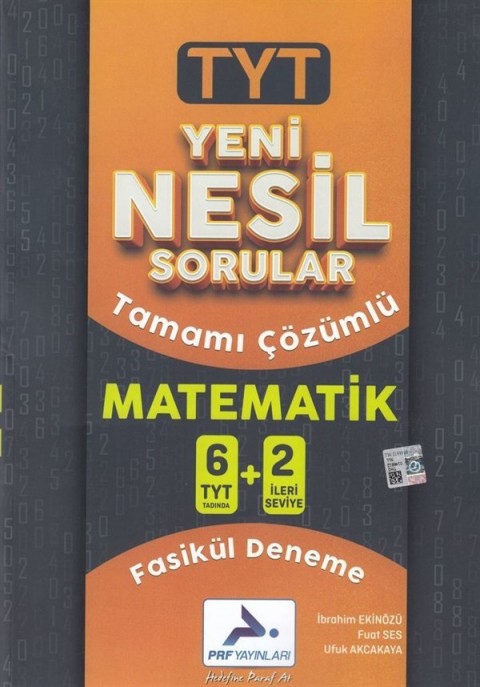 PRF Yayınları TYT Matematik Yeni Nesil Sorular Tamamı Çözümlü 6+2 Fasikül Deneme