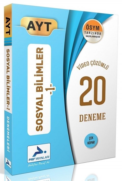 PRF Yayınları AYT Sosyal Bilimler-1 Video Çözümlü 20 Deneme