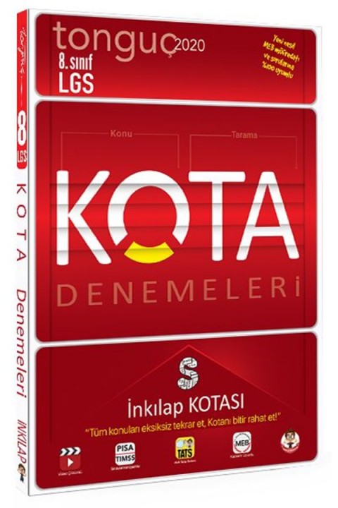 Tonguç Akademi 8. Sınıf LGS KOTA Denemeleri İnkılap Kotası