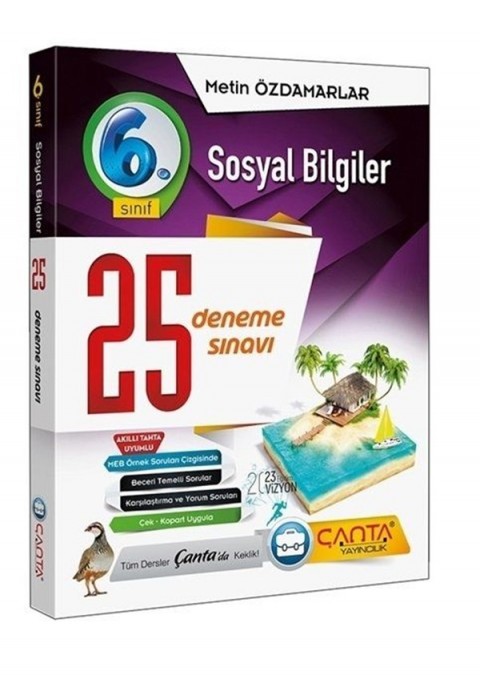 Çanta Yayınları 6. Sınıf Sosyal Bilgiler 25 Deneme