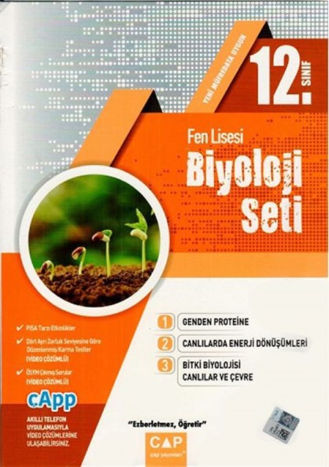 Çap Yayınları 12. Sınıf Fen Lisesi Biyoloji Seti