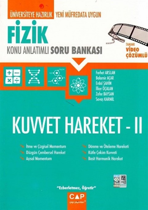Çap Yayınları Fizik Kuvvet Hareket 2 Konu Anlatımlı Soru Bankası