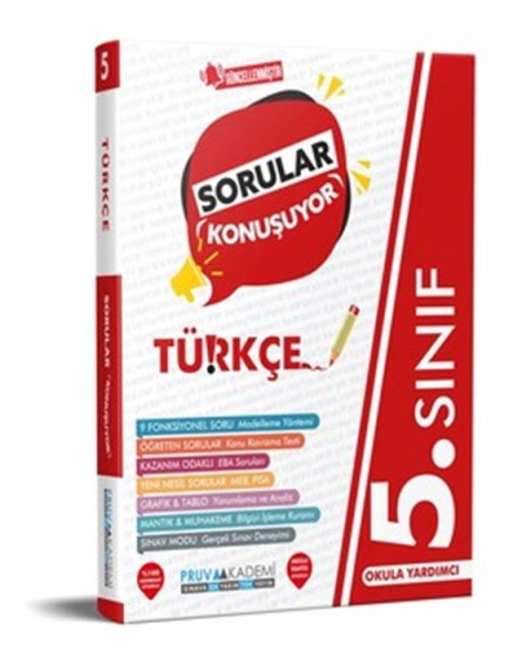 Pruva Akademi 5. Sınıf Türkçe Soru Bankası Sorular Konuşuyor