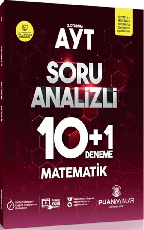 AYT Matematik Soru Analizli 10 Artı 1 Deneme Puan Yayınları