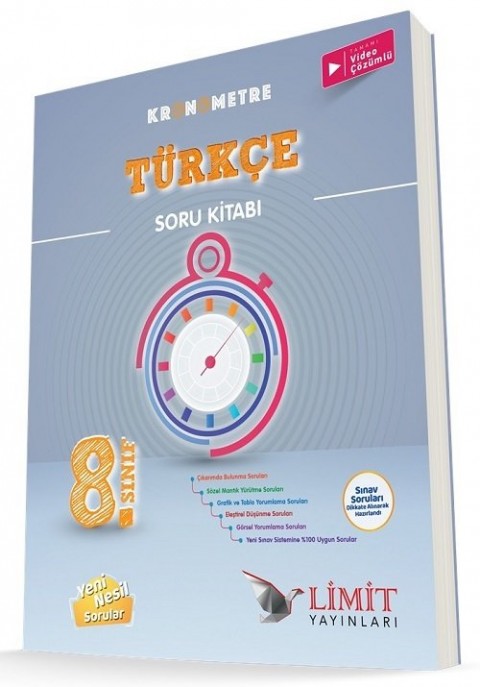 8.Sınıf Kronometre Türkçe Soru Kitabı Limit Yayınları