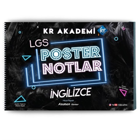 KR Akademi Yayınları LGS İngilizce Poster Notlar
