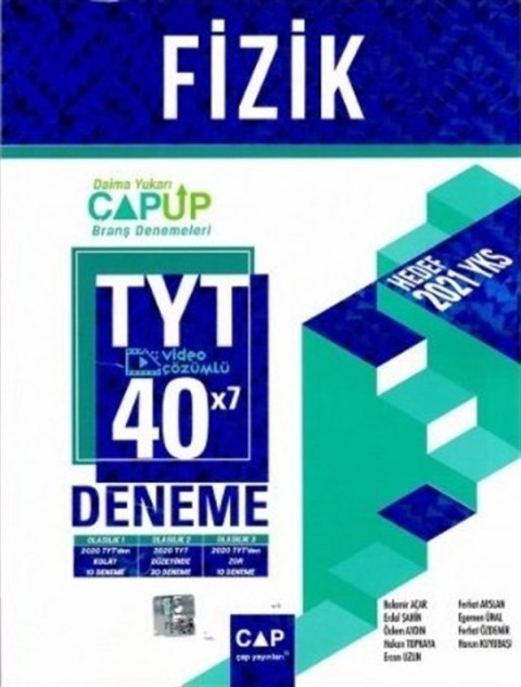 Çap Yayınları 2021 TYT Fizik 40x7 Up Deneme