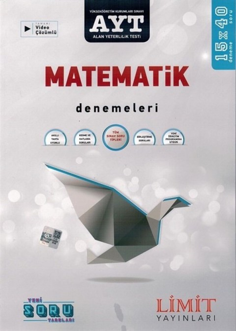 Limit Yayınları AYT Matematik Denemeleri 15x40