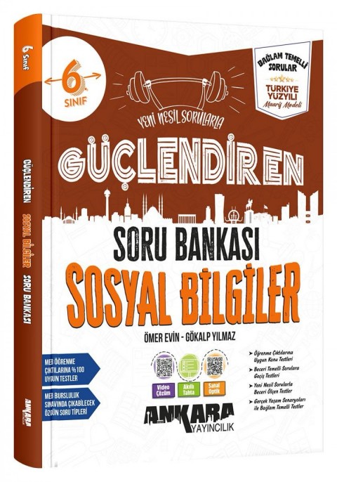 Ankara Yayıncılık 6. Sınıf Güçlendiren Sosyal Soru Bankası