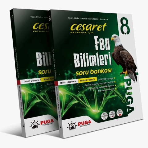 Puga Yayınları 8. Sınıf Cesaret Kazanmak İçin Fen Bilimleri Soru Bankası