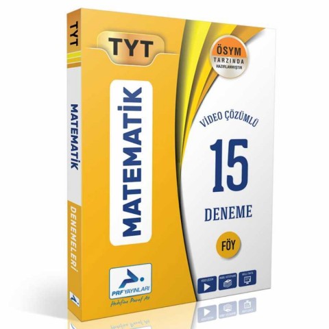PRF Yayınları TYT Matematik Video Çözümlü 15 Branş Deneme