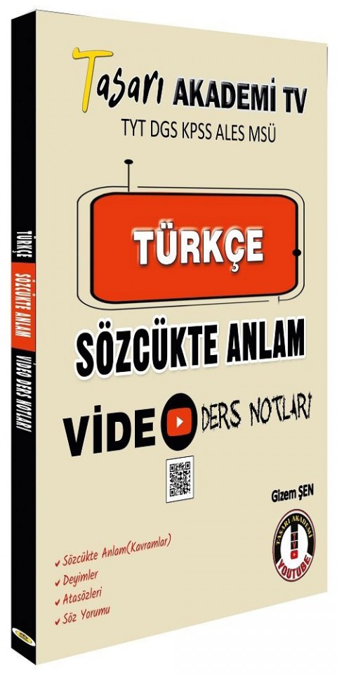 Türkçe Sözcükte Anlam Video Ders Notları