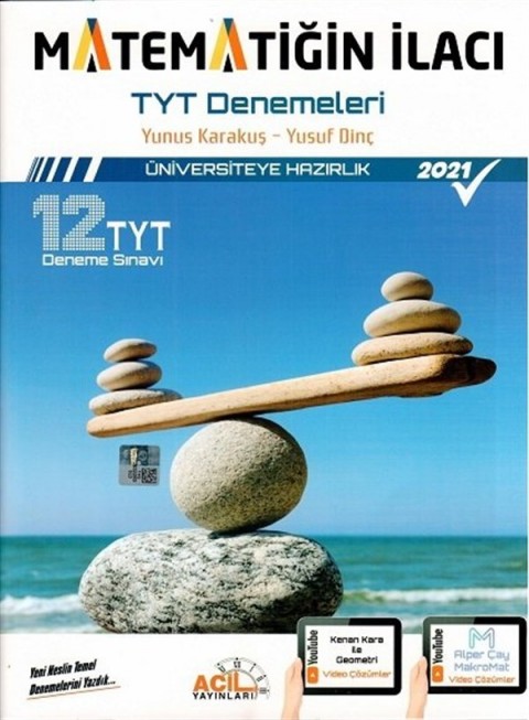 Acil Yayınları YKS TYT Matematiğin İlacı 12 Deneme